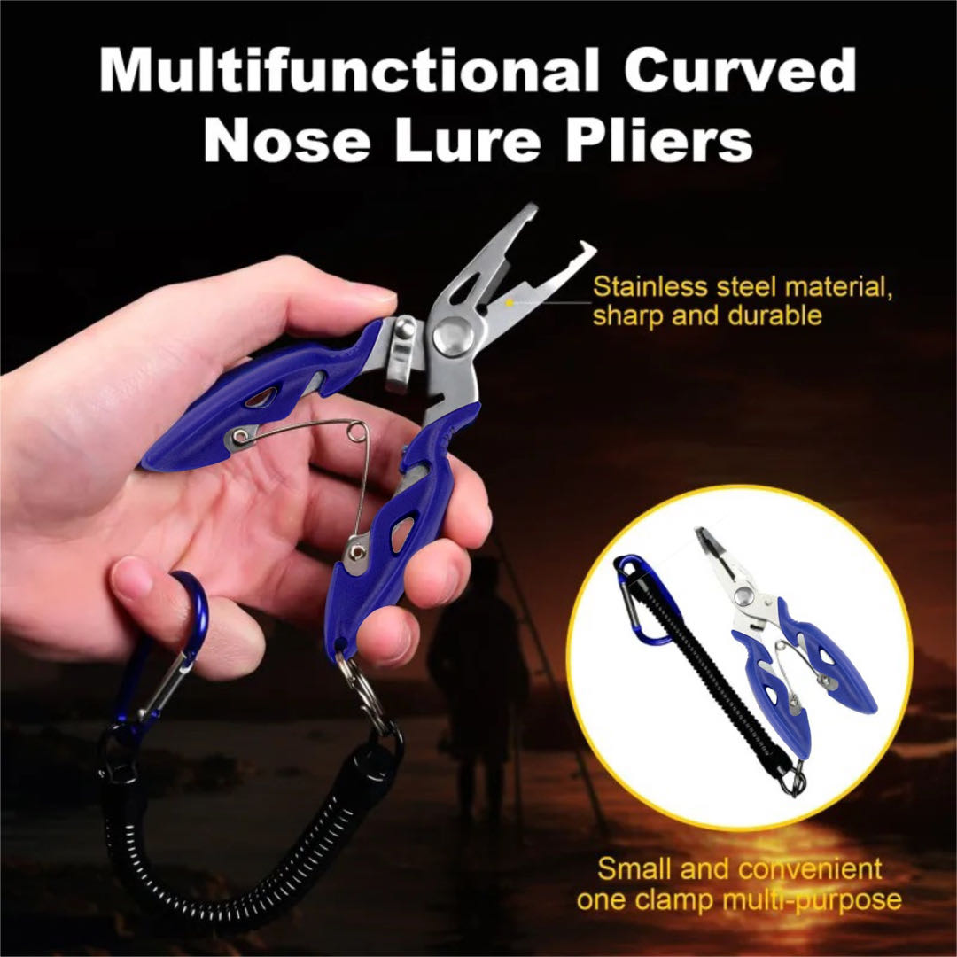 Fishing Line Cutter - Wielofunkcyjne zakrzywione szczypce drogowe Linie tnące