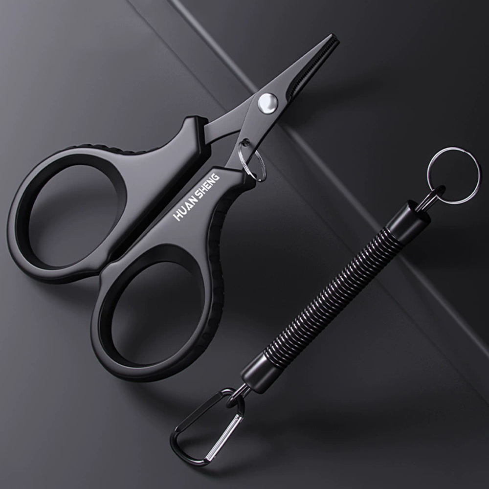 Fishing Line Cutter - 1 zestaw Tytanowo powlekane nożyczki wędkarskie