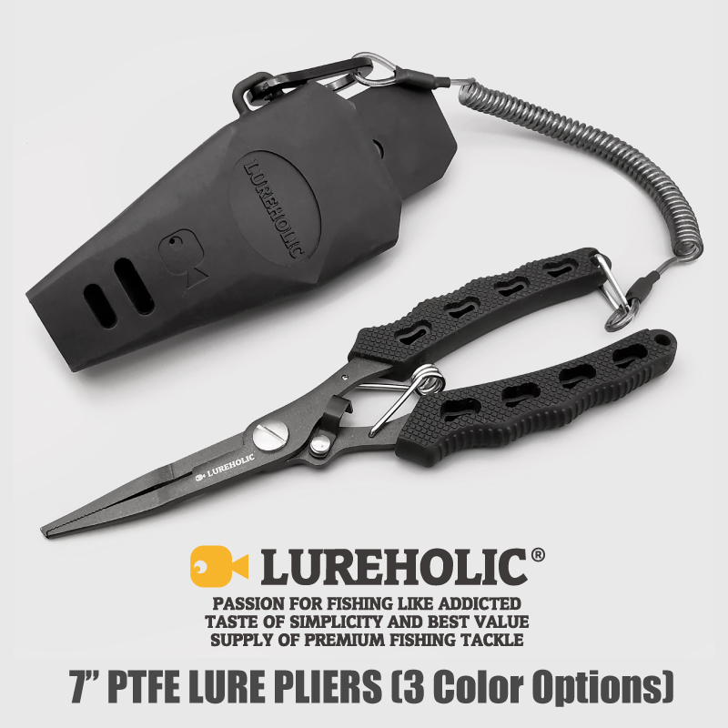 Fishing Line Cutter - Lureholic 7-calowe szczypce wędkarskie z powłoką